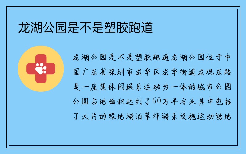 龙湖公园是不是塑胶跑道